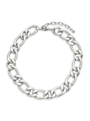 Design Lab Silvertone Chainlink Necklace