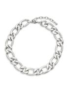 Design Lab Silvertone Chainlink Necklace