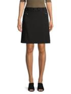 Karl Lagerfeld Paris Zipper A-line Skirt