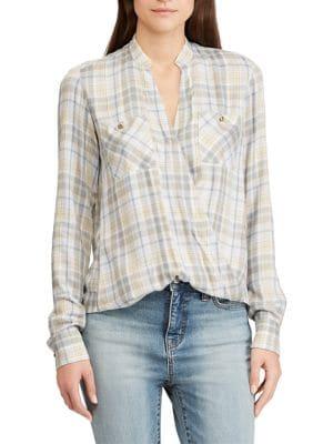 Lauren Ralph Lauren Plaid Long-sleeve Top