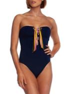 Trina Turk Lace-up Front 1-piece Swimsuit