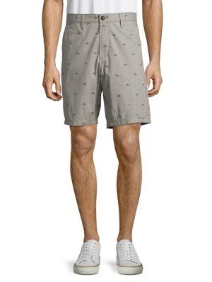 John Varvatos Star U.s.a. Printed Cotton Shorts