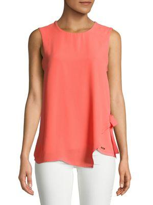 Ivanka Trump Side Bow Sleeveless Top