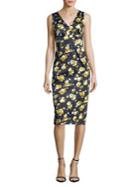 Max Mara Studio Floral Sleeveless Sheath Dress
