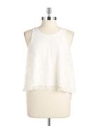 The Vanity Room Lace Overlay Tank