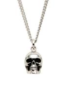 Effy Sterling Silver Skull Pendant Necklace