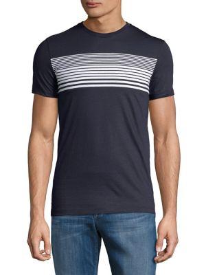 Calvin Klein Striped Crewneck Cotton Tee