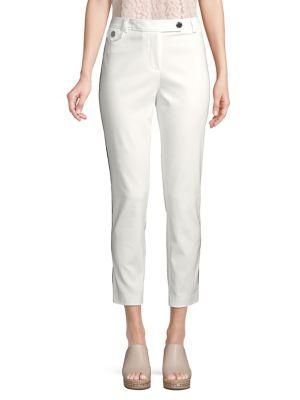Karl Lagerfeld Paris Cotton Blend Cropped Pants