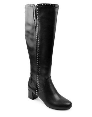 Adrienne Vittadini Larosa Knee-high Leather Boots