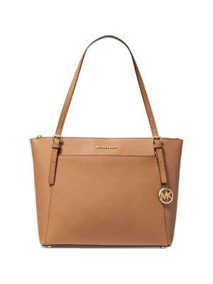 Michael Michael Kors Large Voyager East West Top Zip Leather Tote