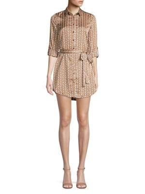 Quiz Geometric Printed Shirt Dress