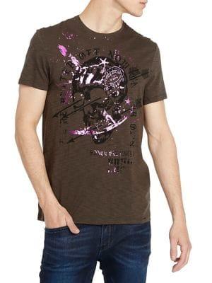 Buffalo David Bitton Tanto Skull Cotton Tee