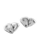 Uno De 50 Broken Heart Stud Earrings