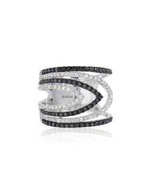 Effy Diamond & 14k White Gold Ring