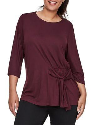 Junarose Plus Luan Three-quarter Sleeve Blouse