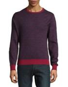 Highline Collective Geo-print Crewneck Cotton Sweater