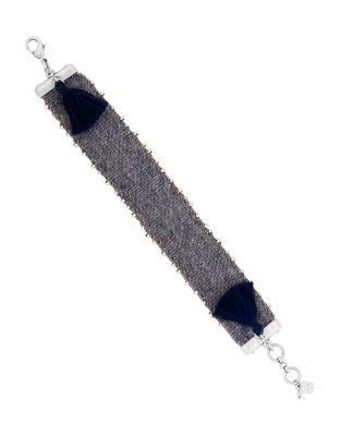 Lucky Brand Crystal Tassel Bracelet