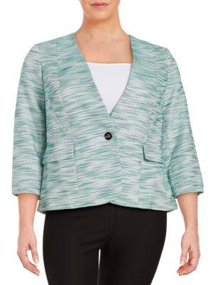 Nipon Boutique Tweed One-button Jacket