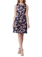 Tahari Arthur S. Levine Floral Bow Fit-&-flare Dress