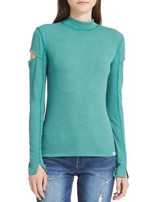 Calvin Klein Jeans Ribbed Mockneck Top