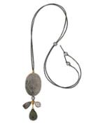 Chan Luu 8-14mm Gray Freshwater Pearl Pendant Necklace