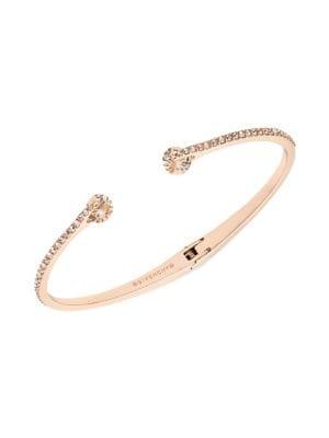 Givenchy Rose Goldtone & Crystal Pave Cuff Bracelet