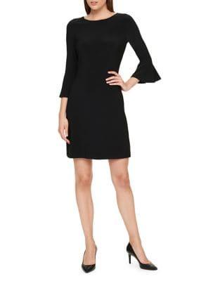 Tommy Hilfiger Solid Bell-sleeve Dress
