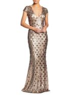 Dress The Population Lina Sequin Mermaid Gown
