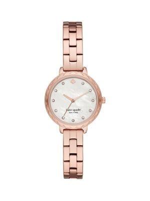 Kate Spade New York Morningside Rose Goldtone Stainless Steel Bracelet 3-hand Watch