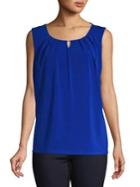 Nipon Boutique Sleeveless Pleated Top