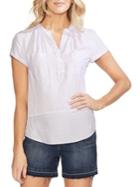 Vince Camuto Ethereal Dawn Tranquil Pinstriped Top