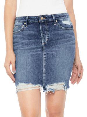 Joe's Jeans Vintage Ripped Denim Skirt