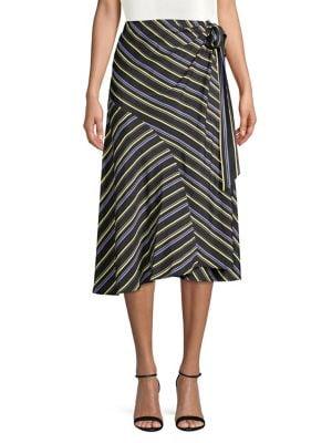 Astr The Label Teagan Striped Skirt