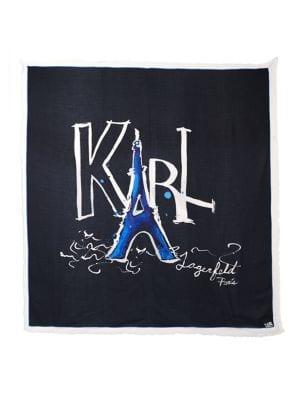 Karl Lagerfeld Paris Pop Tower Square Scarf