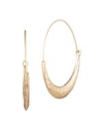 Lonna & Lilly Goldtone Textured Hoop Earrings