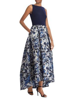 Lauren Ralph Lauren Floral Jacquard Ballgown