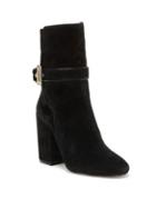Vince Camuto Buckled Leather Mid-calf Boots