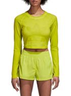 Adidas Long-sleeve Cotton Cropped Top