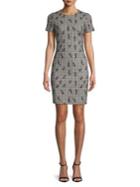 Calvin Klein Floral Plaid Mini Dress