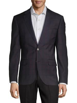 Karl Lagerfeld Paris Shadow Plaid Sportscoat