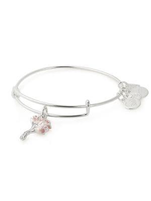 Alex And Ani Tulips Charm Bangle Bracelet