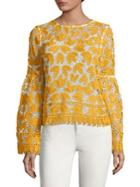 Design Lab Lord & Taylor Crochet Layer Top