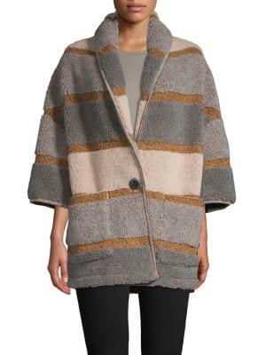Core Life Plush Colorblock Coat