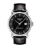 Tissot Men's Luxury Silvertone & Leather Watch