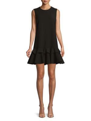 Mestiza New York Metallic Midnight Lauren Godet Bubble Mini Dress