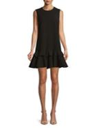 Mestiza New York Metallic Midnight Lauren Godet Bubble Mini Dress
