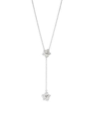 Kate Spade New York Pave Flower Lariat Necklace