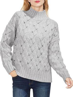 Vince Camuto Gilded Rose Ribbed Textured Sweater