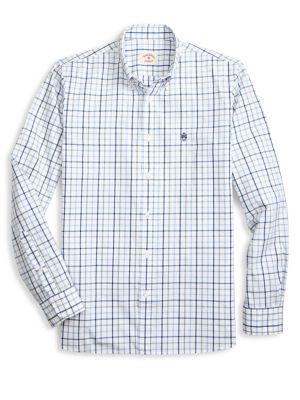 Brooks Brothers Red Fleece June Yarndyes Broadcloth Check Button-down Shirt