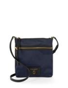 Marc Jacobs Faux Leather-trimmed Crossbody